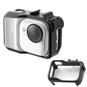 Insta360 GO3�Ή� GO Ultra�Ή� �A�N�V�����|�b�h�t���[�� �p �n�E�W���O�P�[�X �J�����P�[�W �N�C�b�N�����[�X�o�b�N�����A�_�v�^ �ϏՌ� �Œ�\ ��� �Ռ��z�� �� ����h�~ PC�ގ� �҂������