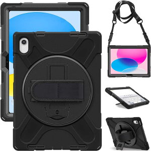 iPad 10.2inch iPad 10.9 10���� iPad A16 2025 iPad Pro11 M4 M5�P�[�X �ϏՌ� �y�����[ 360°��]�X�^���h �n���h�X�g���b�v �V�����_�[�X�g���b�v �S�ʕی�J�o�[ iPad 9.7inch ��5/6���� iPad 10.2inch ��9/8/7���� iPa