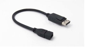 DisplayPort to Mini DisplayPort/Thunderbolt 変換アダプタ0.2m(オスーメス)高解像度2560×1600対応【P25Apr15】