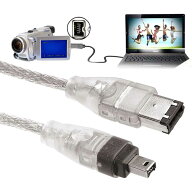 IEEE1394 FireWire400(i.LINK・DV)ケーブル 6pin-4pin 1.2m IEEE1394 6ピン - Firewire 400 IEEE 1394 4…