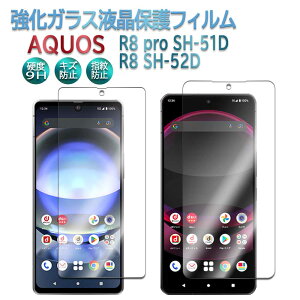 AQUOS R9 SH-51E R10 SH-51F p / R8 pro SH-51D / R8 SH-52D KX tیtB KXtB ώw  \ʍdx 9H ƊEŔ0.3mm 2.5D EhGbWH tKXtB ANIX v