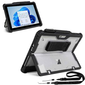 �H������œK Surface Pro 11/Surface Pro 10/Surface Pro 9 �ʗp�P�[�X �ϏՌ� G�t�b�N���n���h�X�g���b�v �X�^���h�@�\�Ή� �y�����[ �V�����_�[�X�g���b�v �S�ʕی�J�o�[ ���|���X�g���b�v�t�� �y��