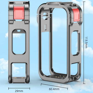 Insta360 X6 / Insta360 X5�p �t�H�[���t�B�b�e�B���O �A���~�j�E���f�ރt���[�� 1/4�C���`�l�W���t�� insta360 X5�p�m���}�J�����A�N�Z�T���[�A���~�����ی�P�[�W�P�[�X �g�������ی�t���[�� ����