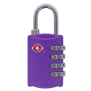 南京錠 ロック 4桁ダイヤル式 TSAロック対応 海外旅行用鍵 ジムロッカー荷物バッグ用ロック 送料無料