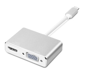 yz USB Type-C to HDMI/VGAϊA_v^[ fϊ HDMI4Ko͉\ ݒsv 2015 MacBook/2016 MacBook/2017 MacBook/Google ChromeBook ȂǂɑΉ