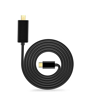 yzUSB Type-C to mini displayport ϊP[u ^CvC(Thunderbolt 3Ή) ]miniDPP[u1.8m IX-IXT|[g 4KΉϊA_v^[For MacBook Pro/Chromebook Pixel/Surface Book 