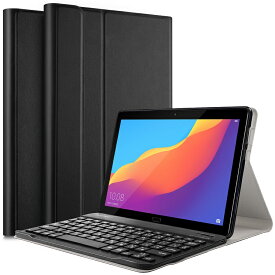Huawei MediaPad T5 10 タブレット専用超薄ケース付き Bluetooth キーボード US配列 かな入力対応 ワイヤレス リモートワーク 在宅勤務 ファーウェイ メディアパッド ティー5 送料無料