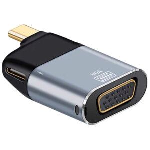 TypeC USB C to VGA ϊA_v^[ VGA Full HD(1920×1080)/60Hzfo USB-C }[dPD(100W) Ή ݒsv MacBook Pro Air/iPad Pro/Galaxy S20 / note 20 / ChromeBook/Surface Go / Pro7 / Matebook/Switch/USB C foCXΉ A