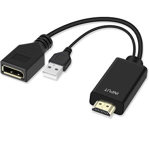 HDMI Displayport 4K 60Hz ϊA_v^ HDMI DP Ro[^[ 4K 60Hz HDMI DP ϊA_v^ Active HDMI1.4 -Displayport 1.2 o 4K𑜓x USB[d|[g
