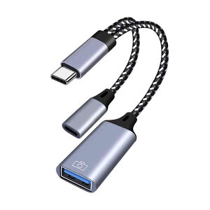 USB-C 1 TO 2 USB-A 3.0 / USB-C [dA_v^ IXX ^CvC  OTG ϊA_v^ [d f[^]Ȃ[d 