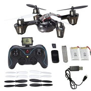 【送料無料】ドローン★2.4GHz4CH6軸ジャイロミニドローン空撮カメラ付きバッテリー2個付フルスペックエディション(NO.A803orNO.H6C-2)
