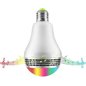 LED音楽電球スピーカー Bluetooth4.0内蔵 LEDライト LED超省エネ電球 多彩音楽電球APPコントロール 色彩変化LED電球スピーカー 送料無料
