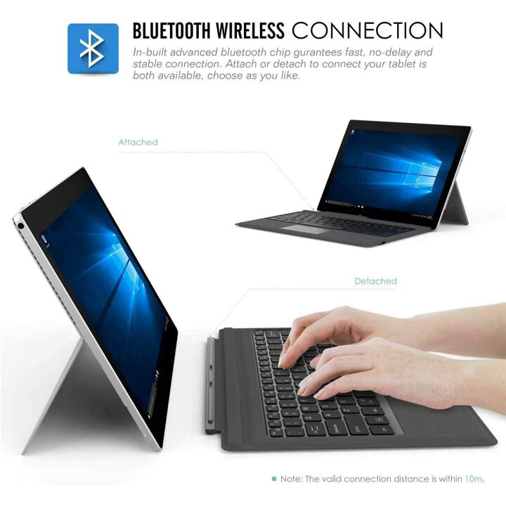 楽天市場】Surface Go Go2 Go3 通用Bluetoothスマートキーボード 