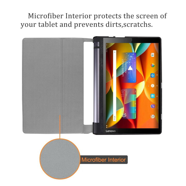 楽天市場】【送料無料】Yoga Tab 3 X50F専用保護ケース 10.1インチタブレット専用開閉式軽量薄型スタンド超薄型 スリム ケース カバー  - 10.1