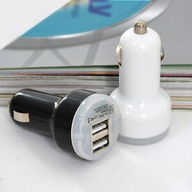 USBカーチャージャー シガー-USBx2口 急速充電器 ipad スマートフォン対応 P25Apr15 送料無料