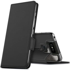 【送料無料】ASUS ZenFone 6 ZS630KL 用スマホケース 手帳型ケース カバー　マグネット 定期入れ ポケット シンプル スマホケース