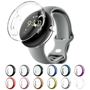 �y���������zGoogle Pixel Watch12 41mm �p Pixel Watch3 45mm �p Pixel Watch3 41mm �pTPU���� �S�ʕی� �J�o�[ TPU�f�� �_�炩�� �ϏՌ� �E���ȒP ������ �����x For �s�N�Z���E�H�b�`1����2����41mm�p 3����45mm��