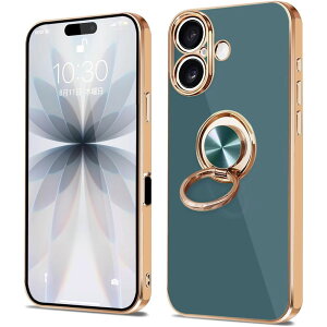 iPhone17 / iPhone17 Pro / iPhone17 Air / iPhone17 ProMax ケース カバー スマホケース ソフトケース リング TPU保護ケース リングスタンド 耐衝撃 スタンド機能付き 360回転 アイフォン17 アイフォン17プロ ア