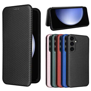 Galaxy S23 FE SCG24 au Galaxy S24 FE SCG30 ケース カバー 手帳型 薄型 カーボンデザイン 炭素繊維カバー TPU 保護バンパー 財布型 マグネット式 カード収納 落下防止 ホルダ 横開き 送料無料 ギャラクシ