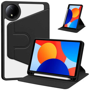 360�x��] xiaomi redmi Pad SE8.7�C���`�@�X�}�[�g�J�o�[ �c�u�� ���u�� ��G�� �ϏՌ� ���� �y�ʃJ�o�[�X�^���h �w�ʓ����J�o�[ �N���A PU���U�[�V���I�~ ���b�h�~�[ �p�b�h �G�X�C�[ 8.7�C���`