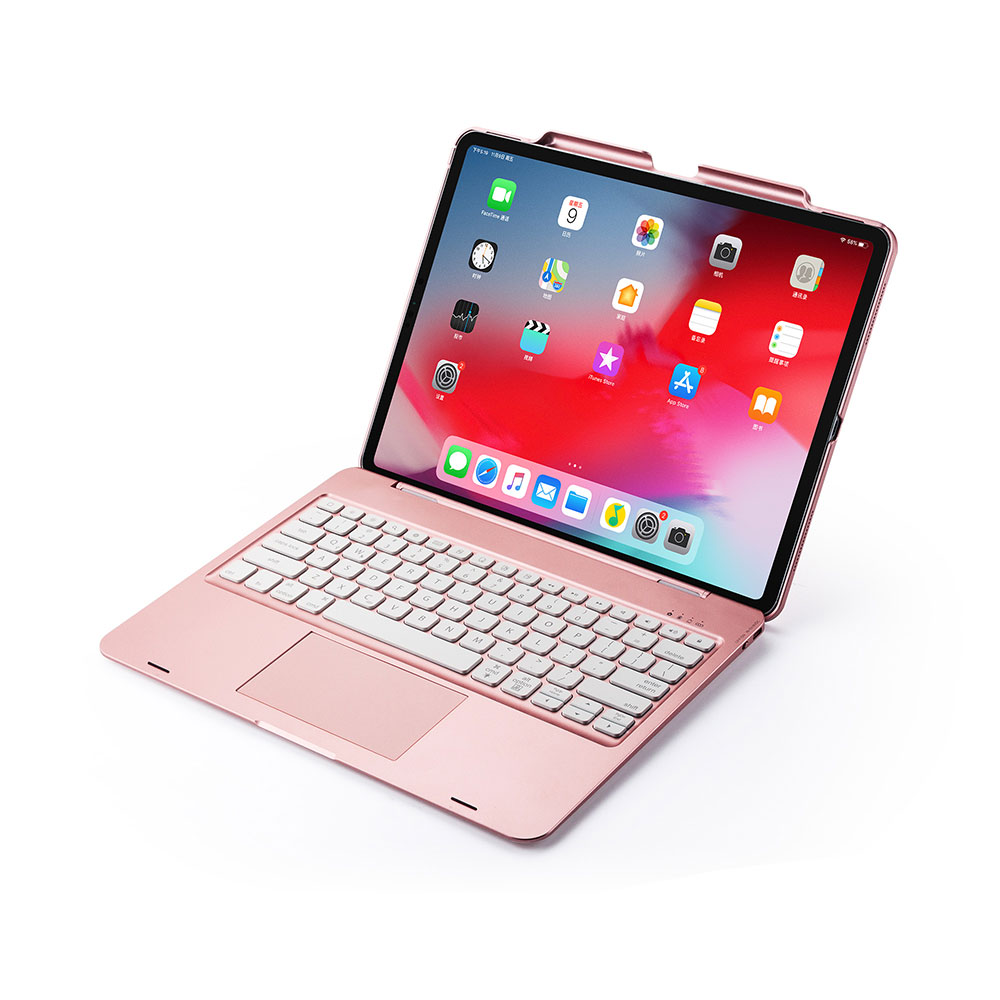 iPad Pro 12.9 2018,第3世代 2020,第4世代 タッチパッドキーボード ワイヤレス カバー バックライト Apple Pencil  収納付 bluetoothキーボード リチウムバッテリー内蔵 人気 かっこいい リモートワーク 送料無料 | PCASTORE