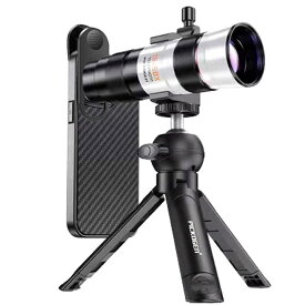 スマートフォン用望遠 50倍 広角レンズ 三脚付き 18-50X スマホ用望遠レンズ スマホカメラ カメラレンズ 単眼鏡 望遠鏡 クリップ式 高倍率 遠距離撮影 収納ケース付 写真撮影 ズームレンズ バードウォッチング 推し活など iPhone/ Android 送料無料
