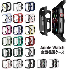 Apple Watch8 Watch Ultra 49mm 用ケース アップルウォッチ保護ケース ガラスフィルム 一体型 アップルウォッチカバーseriesSE series4/5/6/7/8 series3/2/1全面保護 高透過率 指紋防止 衝撃吸収( 38mm 40mm 41mm 42mm 44mm 45mmサイズ選べる）