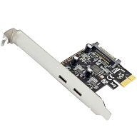 2ポートUSB C PCIEアダプタカード PCIeに2ポートUSB3.2 pcie PCI Express 拡張カードアダプター 5Gbps 高…