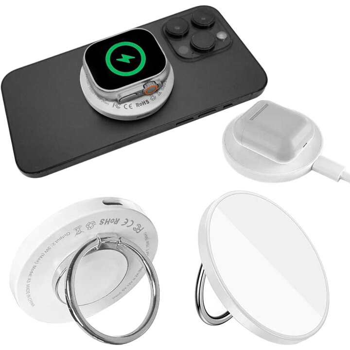 楽天市場】3 in 1 ワイヤレス充電器 Magsafe対応iphone用 AirPods用 