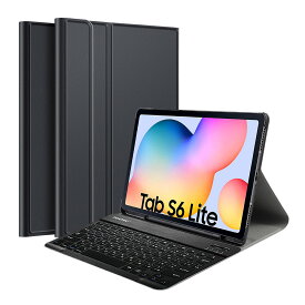 Galaxy Tab S6 Liteレザーケースキーボード ペン収納 Bluetooth キーボード US配列 かな入力 S6 Lite 10.4インチ P610/P615 保護ケース スマート スタンド機能付き 脱着式キーボードカバー リモートワーク最適 在宅勤務