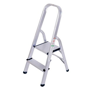アルミ踏み台 2段 持ち手付き脚立はしご 軽量 梯子 ステップ台 フォールディング 折り畳み式の梯子 脚立2段 アルミ ミニ きゃたつ 軽量 安全 ステップ 段 脚立 耐荷重100KG 滑り止め付き 収納