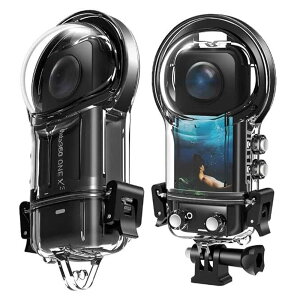 【送料無料】 insta360 X4 防水ハウジングケース ダイブハウジング 防水 防塵 保護ケース 水深40m 水中撮影用正面開閉仕様 縦開閉仕様