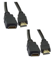 【送料無料】HDMI 延長ケーブル 金メッキ 30cm HDMIタイプAオス&メス 接続コード AV ビジュアル