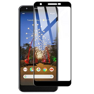 �y���������zGoogle Pixel 3a/Pixel 3a XL��p �����K���X�t�B���� 3D 9H ��U�h�~ �����ߗ� ������ �ώw�� �S�ʉt���ی�t�B����
