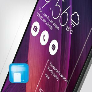 �y���������zASUS ZenFone 2 Laser 5.0�C���`ZE500KL�����K���X �t�B���� ����0.3mm �t���ی�t�B���� ���ϋv �����^ �����ߗ� �\�ʍd�x9H ���E���h���� ��U�h�~����