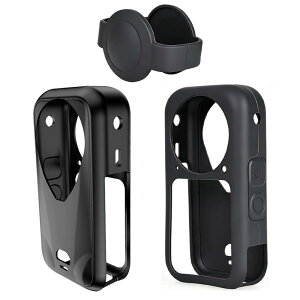 Insta360 X6�p�A�N�V�����J���� �p�ی�V���R�� �J�o�[�{�����Y�L���b�v ����~�� �S�ʕی� �h���h�o �y�� �[�d�\ �ϏՌ��� �\�t�g �C���X�^360 X6 �p�m���}�J�����ی�P�[�X�y�{�̃J�o�[�{��