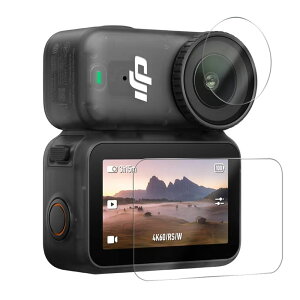 DJI Osmo 360 ��p �K���X�t�B���� �I�Y�� 360 �t�B���� Osmo Nano �����K���X �t�� �ی�t�B���� �I�Y�� �i�m �d�x9H �ϏՌ� ��U�h�~ �w��h�~ �S�ʕی� �ɔ� �����ߗ� �\��t���₷�� 2.5D ���E���h