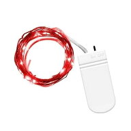 イルミネーションライト LED 防水 1m 10LED ボタン電池式 柔軟 自由自在 装飾 電飾 クリスマス パーティ…