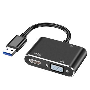 yz USB3.0 to HDMI/VGAϊA_v^[ fϊ fAfBXvC A_v^[ j^[ vWFN^[ HDTVp 1080P Windows7/8/10ɑΉ