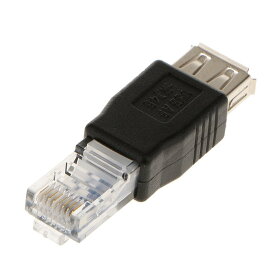 LAN-USBアダプタ　データ転送　LANネットワークイーサネットルータプラ RJ45LANオスーUSB AFメス　アダプタソケット　LANネットワーク　イーサネット　ルータプラグ