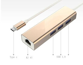 【送料無料】Type-C to USB3.0 USB type C ハブ USB3.0 USBポートR45有線LANアダプター付き 1000 Mbpsの高速伝送 12インチMacBook ChromeBook Pixel Smart-phone Nexus 6 Tabletなど対応