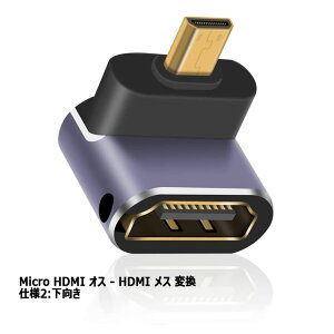 Micro HDMI �I�X - HDMI ���X 8K �A�_�v�^ �ϊ��A�_�v�^ �}�C�N��HDMI - HDMI LED���C�g �G�N�X�e���_�[ �����A�_�v�^ �J���� �r�f�I�J���� �e���r �v���W�F�N�^�[ �f�B�X�v���C �ڑ� �ʐ^ �r�f�I �f��