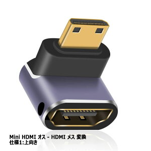Mini HDMI �I�X - HDMI ���X 8K �A�_�v�^ �ϊ��A�_�v�^ �~�jHDMI - HDMI LED���C�g �G�N�X�e���_�[ �����A�_�v�^ �J���� �r�f�I�J���� �e���r �v���W�F�N�^�[ �f�B�X�v���C �ڑ� �ʐ^ �r�f�I �f����
