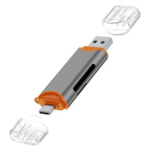 SDJ[h[_[y2-in-1z}CNSDJ[h[_[ A~f Type-C & USB 3.0 ] OTGΉ Android ^ubg/X}z/iPhone 17E16E15V[Y/ Windows PC/Linux/MacBook/iPad Pro/ChromebookKp microSD 