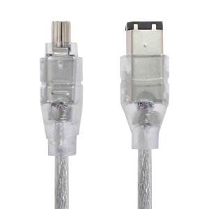 IEEE1394 FireWire400(i.LINK�EDV)�P�[�u�� 6pin-4pin 1.2m IEEE1394 6�s�� - Firewire 400 IEEE 1394 4�s���I�X iLink �A�_�v�^�[�R�[�h�P�[�u�� �J�����r�f�I�J�����p�y���������z