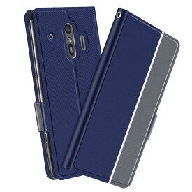 docomo らくらくスマートフォンF-42A / me F-01L ケース 手帳型ツートーンカラー　ストラップ付き カバー マグネット 定期入れ ポケット シンプル スマホケース ブラック＆グレー　ネイビー＆グレー　ローズゴールド＆グレー選択可能