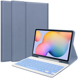 Galaxy Tab S6 Lite 10.4inch P610 /P615 超薄内蔵TPUケースペン収納付き Bluetooth キーボードUS配列 キーボードケース 送料無料