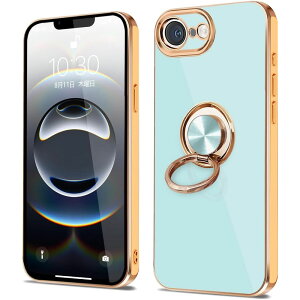 iPhone 16e ケース カバー ソフトケース リング TPU保護ケース リングスタンド 耐衝撃 スタンド機能付き 360回転 iPhone16Eアイフォン