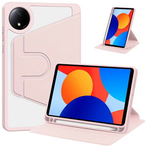 360�x��] xiaomi redmi Pad SE8.7�C���`�@�X�}�[�g�J�o�[ �c�u�� ���u�� ��G�� �ϏՌ� ���� �y�ʃJ�o�[�X�^���h �w�ʓ����J�o�[ �N���A PU���U�[�V���I�~ ���b�h�~�[ �p�b�h �G�X�C�[ 8.7�C���`