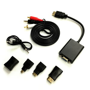 yEꕔn揜zHDMI to VGA A_v^[ ubN HDMIMVGAo͐M d-subɕϊA_v^[ oXp[dsv DFS-HTG100